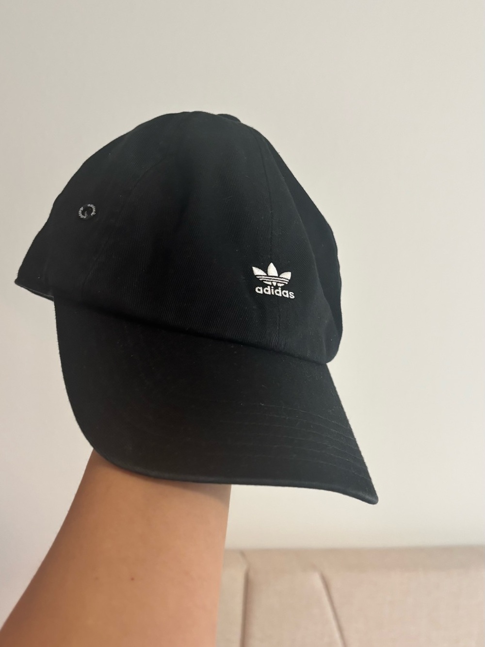 adidas Black Trefoil Dad Hat